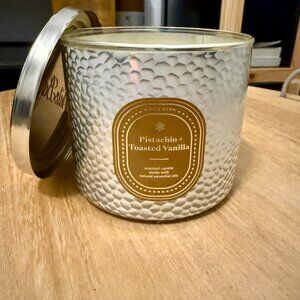 Pistachio & Toasted Vanilla 3-Wick Candle Bath & Body Works/White Barn BBW NWT